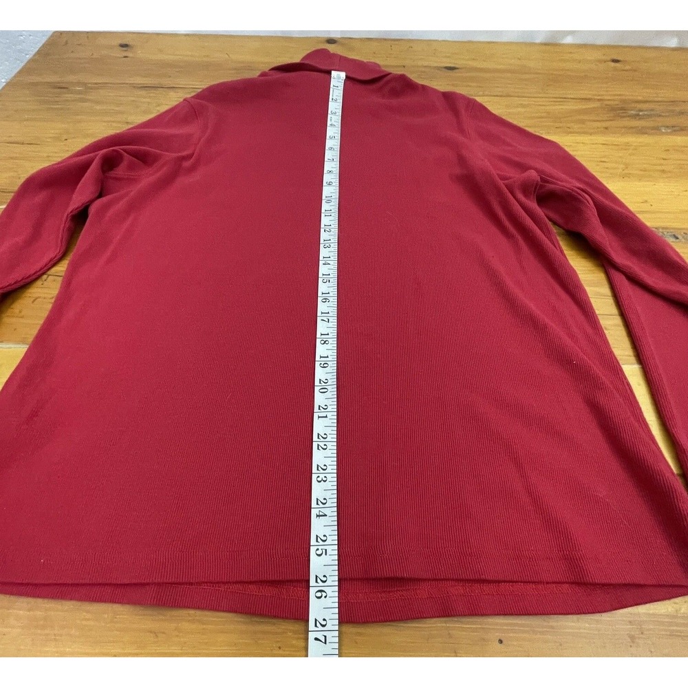 Harley Davidson Long Sleeve Turtleneck Red Womens 1X Bling Rhinestones - Picture 8 of 12
